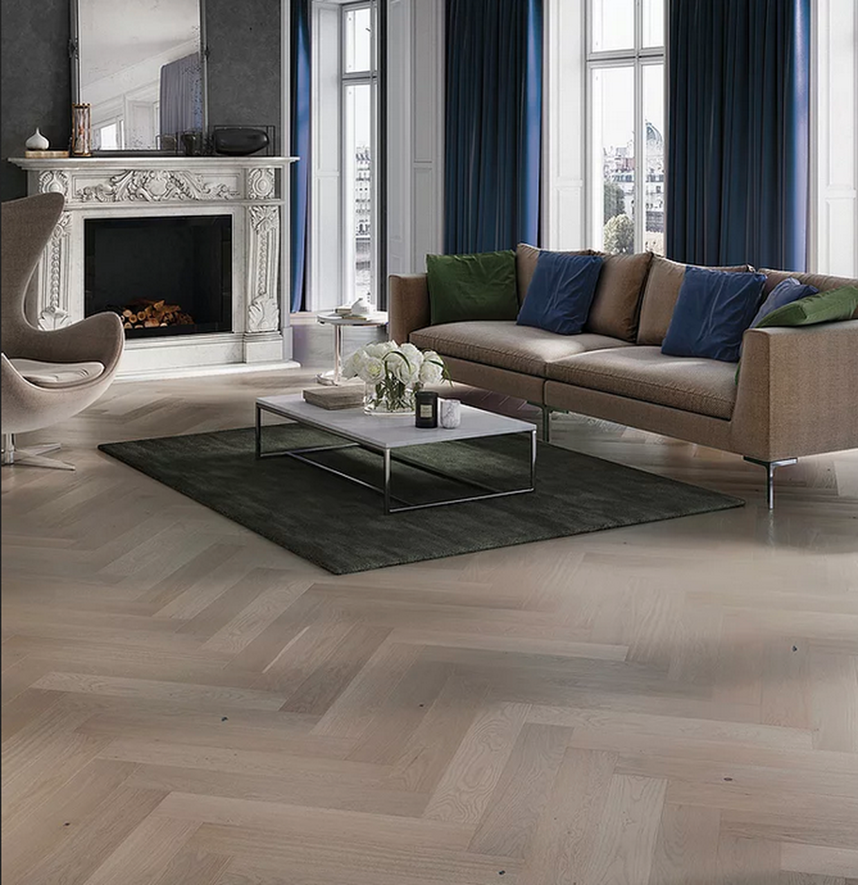 Noyer Highlands Herringbone Collection