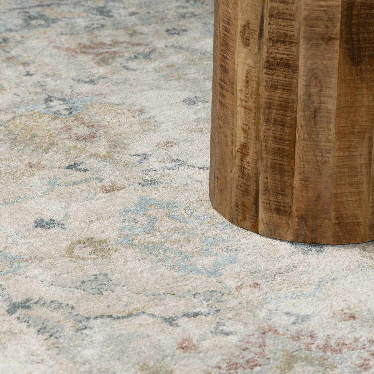 Ahmaud Beige & Light Gray Thick Luxe Area Rug