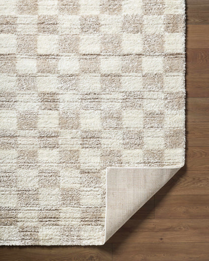 Belita Beige Luxe Shag Area Rug