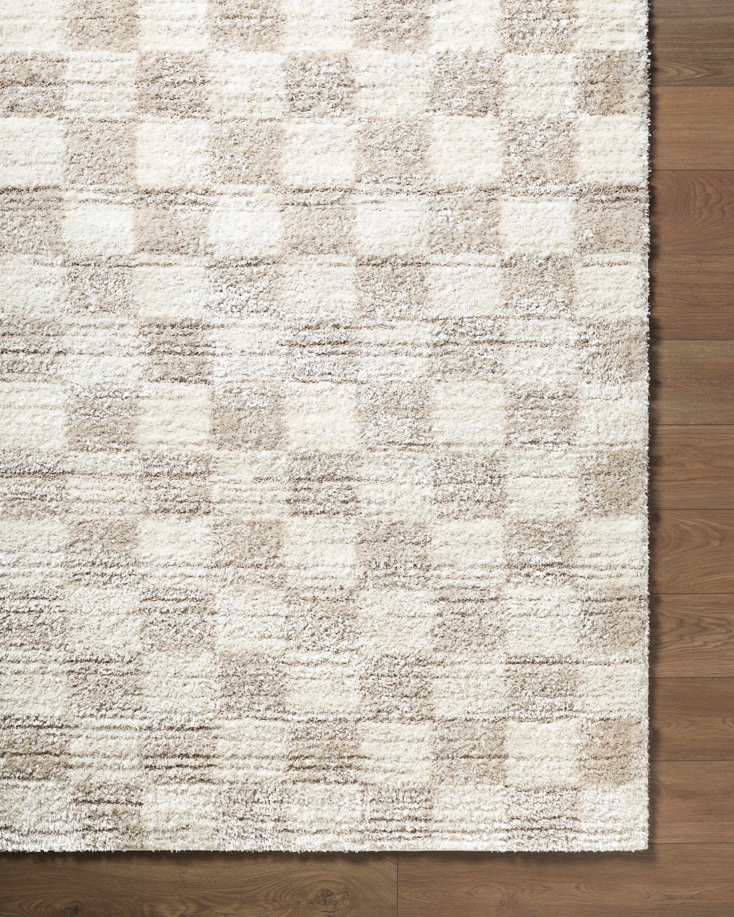 Belita Beige Luxe Shag Area Rug
