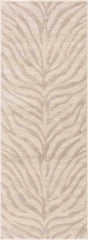 Beige Manteca Zebra Print Area Rug