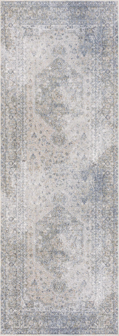 Gael Blue Boutique Washable Rug