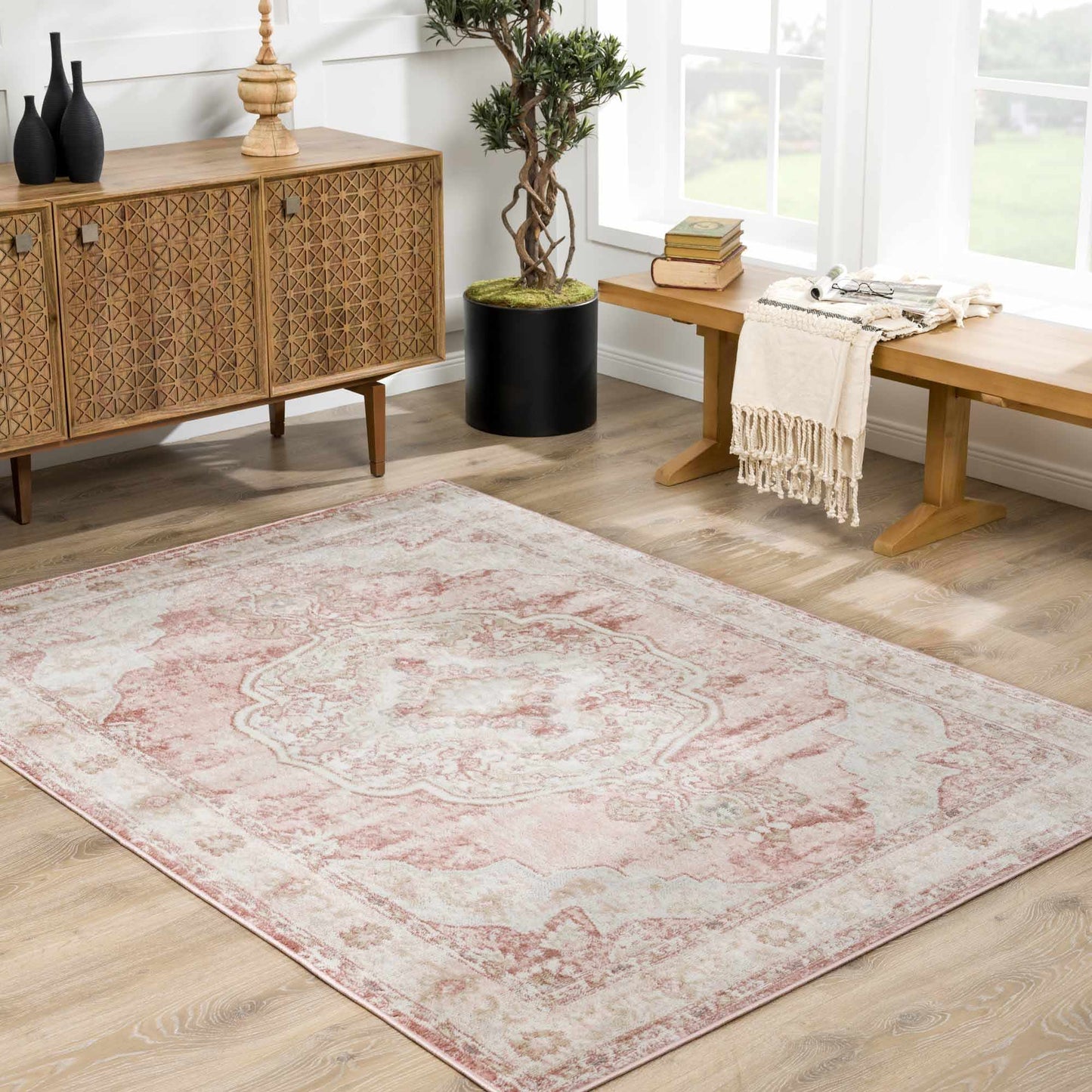 Kandos Blush & Light Pink Area Rug