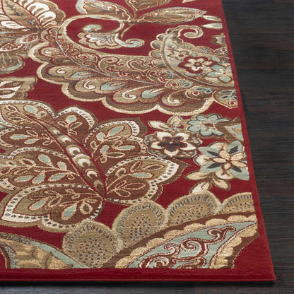 Beedeville Red Floral Rug