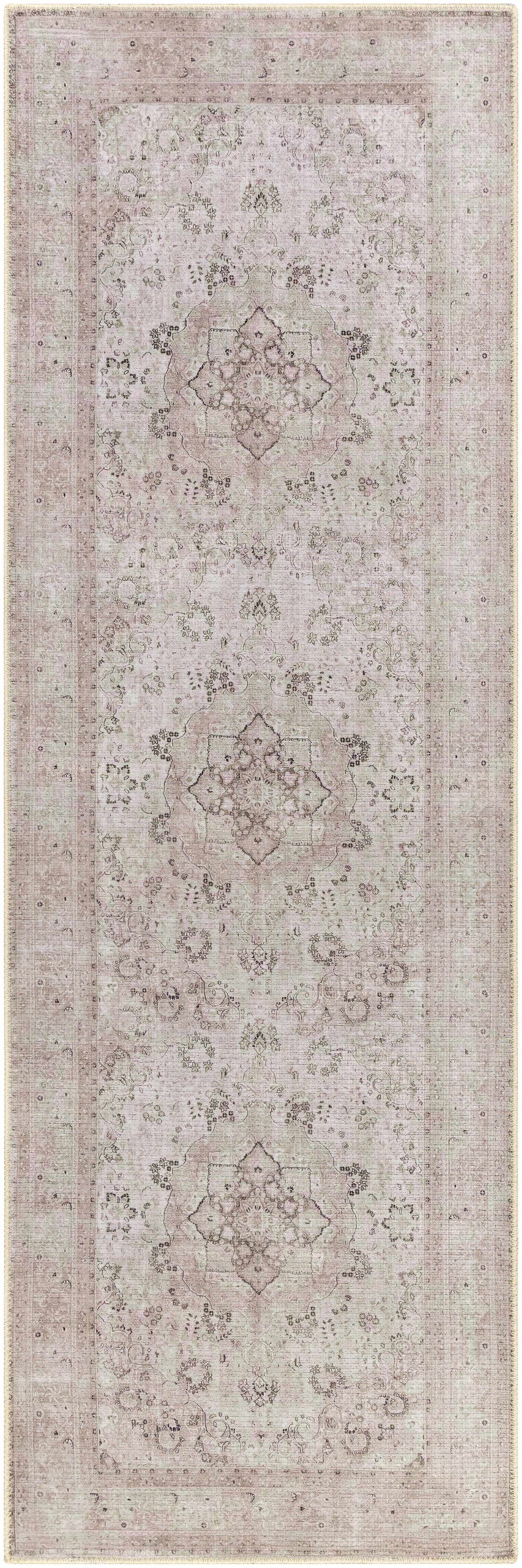Bethany Vintage Flat Pile Washable Rug