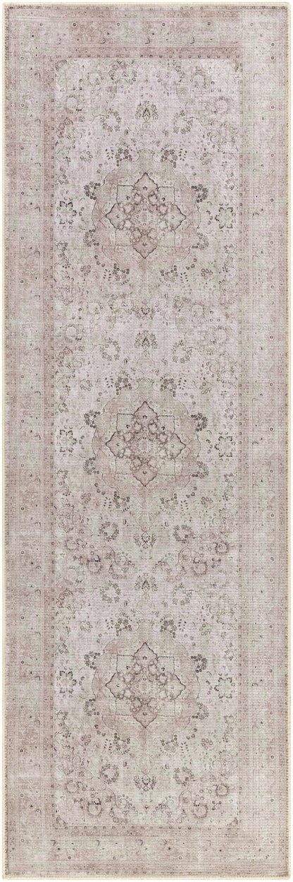 Bethany Vintage Flat Pile Washable Rug