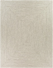 Beige Braided Faux Jute Rug