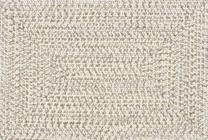 Beige Braided Faux Jute Rug