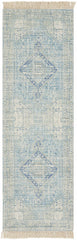 Byers Handmade Cotton-blend Aqua Rug