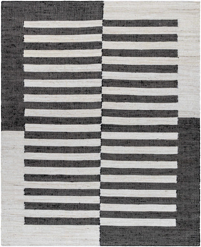 Soren Black&White Jute Area Rug