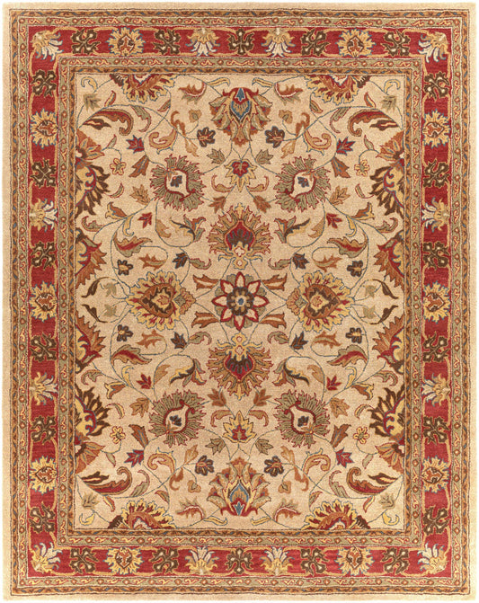 Cherryfield Hand Tufted Brown & Rust 1001 Wool Rug