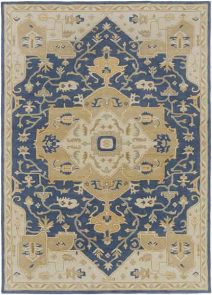 Broomfield 1145 Hand Tufted Blue Wool Rug