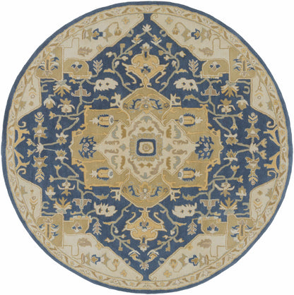Broomfield 1145 Hand Tufted Blue Wool Rug