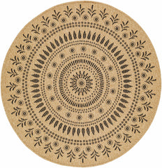 Beata Round Faux Jute Rug