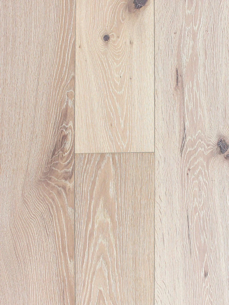 Pravada Floors Haute Couleur Collection - 'Chateau Blanc' White Oak Hardwood Flooring SKU 3833-2428N2